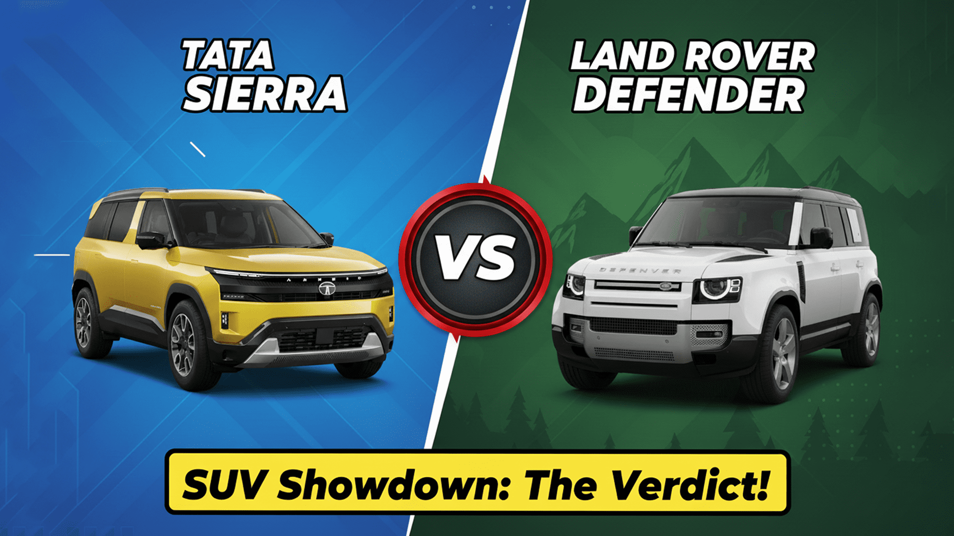 Tata Sierra vs Land Rover Defender: A Detailed Comparison